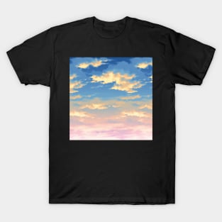 Pastel pink and blue sunset T-Shirt